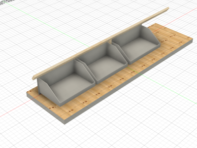 Op verzoek, rolkasten ontwerp gemaakt voor schuin dak..